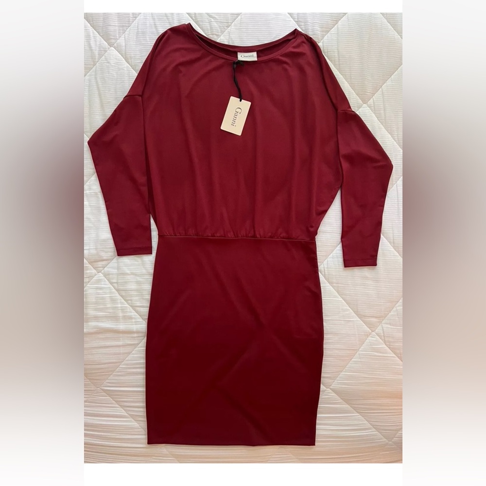Ganni Off The Shoulder Mini Dress Sz M NWT